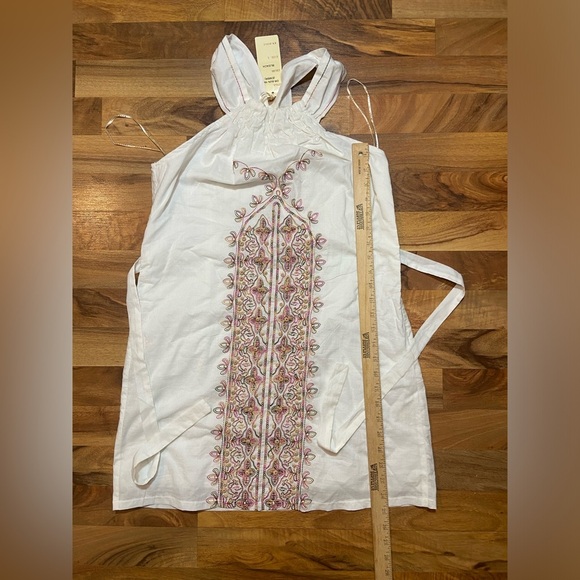 Aryeh Halter Dress Womens Size Large Embroidered Bohemian New With Tags - Picture 4 of 8